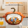 Pumpkin Design Ceramic Enamel Cast Iron Metal Dutch Oven 4.5QT