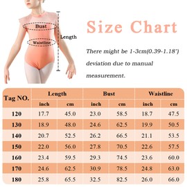 Gymnastics Dance Outfits for Kids Girls Ballet Dance Bodysuit Toddler Elegant Ballerina Hollow Out Bodysuit Top Mesh Floral Lace Leotards Outfit 8-10 Years Orange 2023