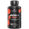 Vital Botanics Hierro Suplemento Vitamina Jengibre 500 Por Porción 200