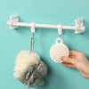 4Pcs Curtain Rod Holder with Swivel Ring Shower Rod Tension