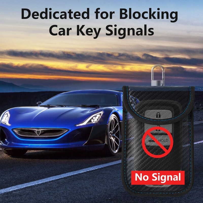 Faraday Pouch for Car Keys, RFID Key Pouch Keyless Car