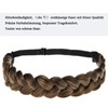 TOECWEGR Braided Hairband 3 Strands Synthetic Hair Braided Headband Classic