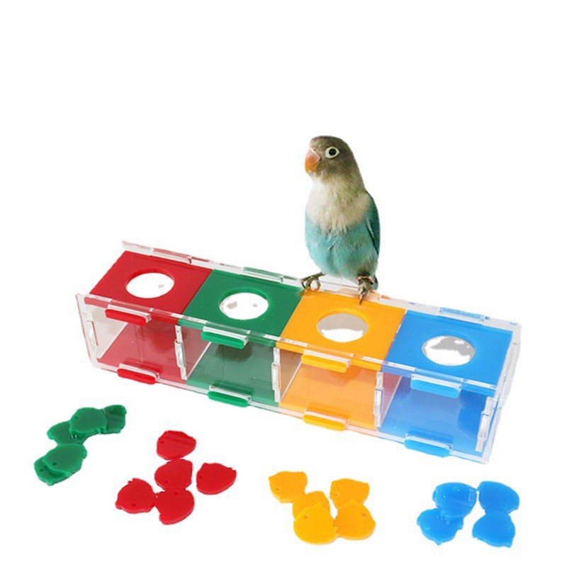 Parrot Color Separation Coin Box Educational Bird Treasure Desktop Interactive