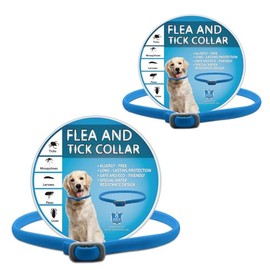 2 x Abwehr-Halsband, verstellbar, wasserdicht, geeignet für Welpen und Hunde, weich, bequem für kleine, mittelgroße und große Hunde