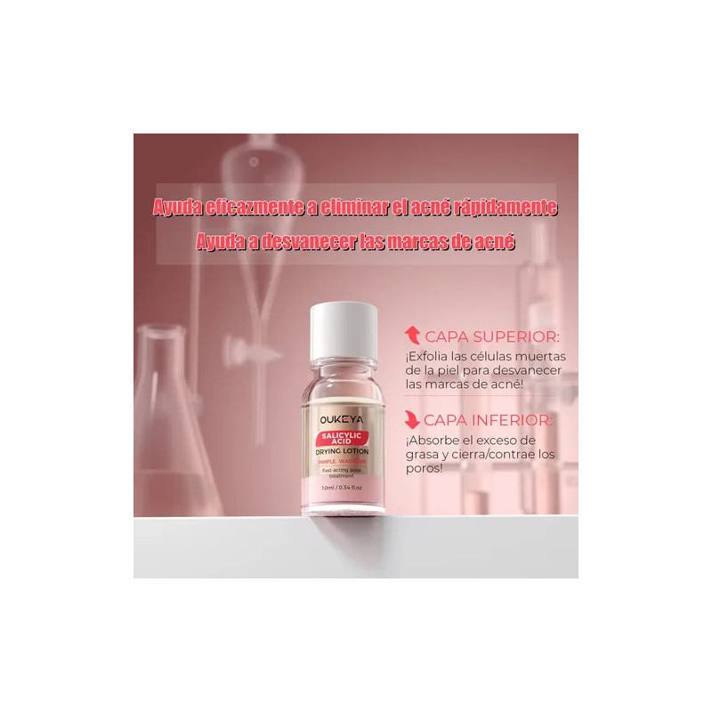 Loción Secante Antiacné Ácido Salicílico 10ml Oukeya