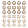 LINTRA 30pcs Pearl Buttons Round Retro Faux Pearl Buttons 21mm