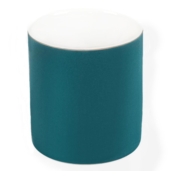 HANKOR Ceramic Pencil Holder for Desk - Cute Gold Trim