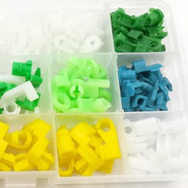 JNNJ 160 Stücke Türschloss-Stangen-Clip-Verschlüsse Für Verschiedene Arten Von Autotüren Und Schlössern, Kunststoff-Türschloss-Stangen-Clip-Verschlüsse, Universell Klammern Für Türverriegelungsstangen