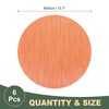 sourcing map 6 Pcs Placemats, 13.7 Inch PVC Placemats Round