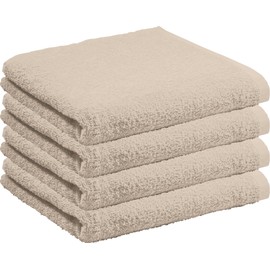 REDBEST Duschtuch Oceanside 4er-Pack Walk-Frottier beige Größe 70x140 cm