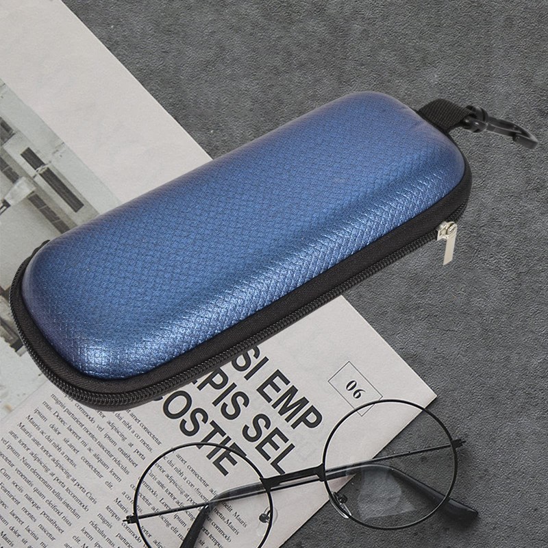 Zimoer Leather Glasses Case, Glasses Case Portable Blue 167 x