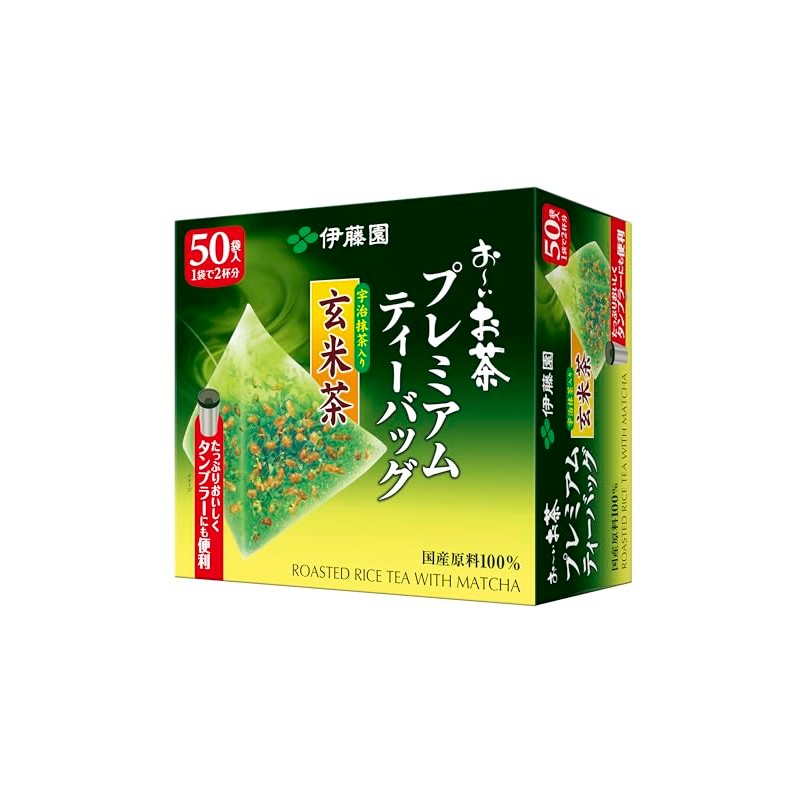 Itoen Genmaicha Matcha Blend Premium Tea Bags - 50 Pack