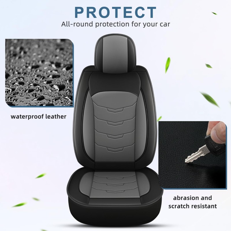 RAWAKORW Car Seat Covers Fit for GMC Acadia 2017-2024 2025