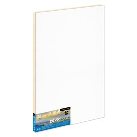 Ampersand Art Supply Gesso Wood Painting Panel: Museum Series Gessobord, 24" x 36", 3/4" Cradled Profile