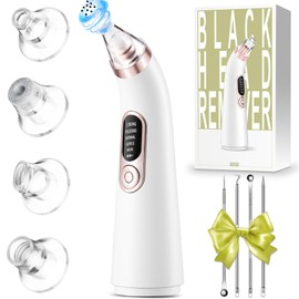 PQETBV Blackhead Remover with 5 Modes, Pore Cleanser Face for Deep Cleansing, Face Care for All Skin Types, Ideal for Removing Blackheads, Acne, Blemishes