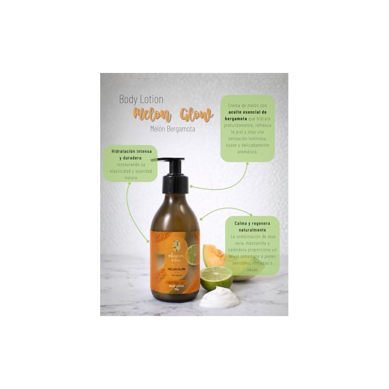 Crema Corporal Oleum Vitae Melon Glow Melón Bergamota 250 G