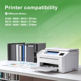 950XL 951XL Ink Cartridges Combo Pack Compatible for HP 950 951 Ink Cartridges Combo Pack Use With HP OfficeJet Pro 8600 8610 8615 8620 8100 8630 8660 8640 276DW 251DW,4 Pack Black Cyan Magenta Yellow