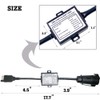 CARROFIX US Vehicle 4-Way Flat Plug to European 7-Way Round