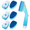 Non Scratch Dishwand Refill with Handle, 6 Heavy Duty Dish