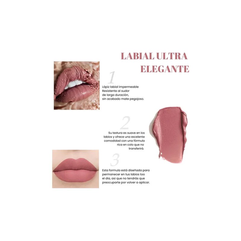 Set 12 Labiales Mate Larga Duración