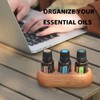 Essential Oils Storage Box, 3 Holes Essential Oil Display Stand,