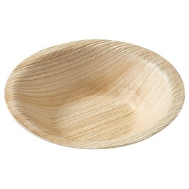 Judge Pure Leaf Disposable Bowls, Pack of 25 Areca Palm Leaf Bowls 4"/10cm, Fridge and Freezer Safe, Microwaveable