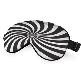 NOHSHE Black White Stripes Sleep Mask Eye Mask Abstract Swirl Lines Wave Sleep Mask Light Blocking Adjustable Smooth Soft Eye Masks for Women Deep Rest Travel
