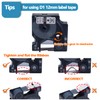 5 x hehua D1 Label Tape Replacement for Dymo d1