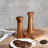 Wooden Pepper Grinder,Refillable Pepper Mill,Adjustable Pepper Shaker,Spices Mill,Ceramic Pepper Grinder