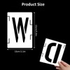 VOSSOT 42-Piece Letter Stencils Set, 5 Inch Reusable Letters, Numbers,