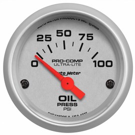 AutoMeter Oil Pressure Gauge Ultra-Lite 52mm 0-100 PSI Electronic
