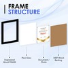 FIXSMITH 8.5x11 Diploma Frame, Black Picture Frame with Clear Plexiglass,