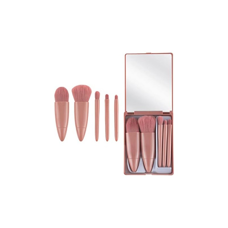 Juego De Brochas De Maquillaje De Tamaño De Viaje 5