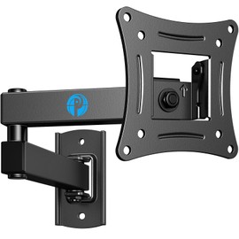 Pipishell Full Motion TV Wall Mount Brackets Swivel Tilts Articulating Extension for 13-32 Inches LED LCD Flat Curved Screen TVs Monitors, Single Stud for Corner Max VESA 100x100mm