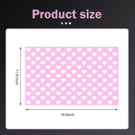 MOXRUQ Rear Tail Light Stickers, Heart Pattern Taillight Stickers, Waterproof DIY Tint Film for Rear Lights, Self-Adhesive Tail Light Decorative Decals, Funny Light Cover Modification (Pink)