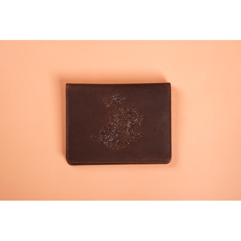 Leather Travel Wallet and Passport Holder - Handstitched Full Grain