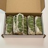 VIE Smudge Sticks, White Sage and Basil 4", Pack of