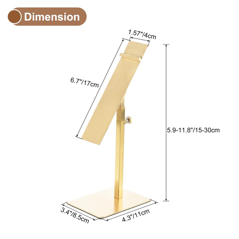 sourcing map Shoe Display Stand 2 Pack Adjustable Height Shoe