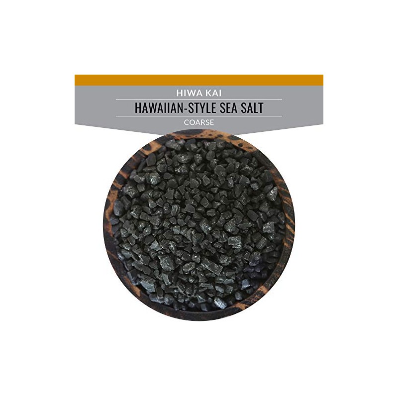 SALTWORKS Artisan Salt Company Hiwa Kai Black Hawaiian-style Sea Salt,
