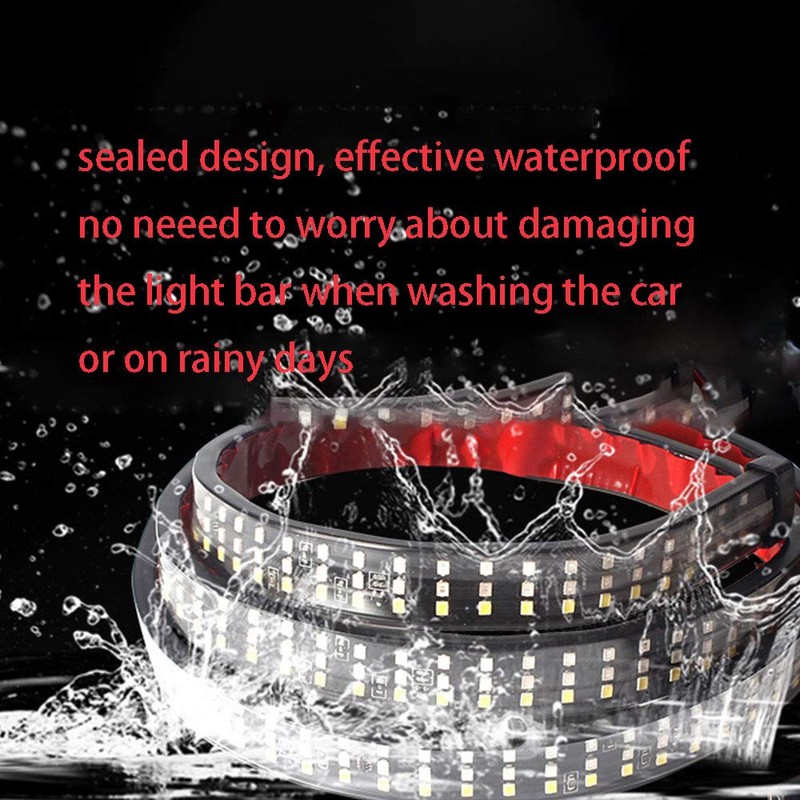 TOTMOX LED Tailgate Light Bar, 60" Triple Row LED Truck