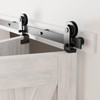 CCJH 36" Bi-Folding Sliding Barn Door Hardware Kit for 2
