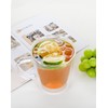 12oz Double Wall Glass Coffee Mugs, Cappuccino Latte Tea Cups
