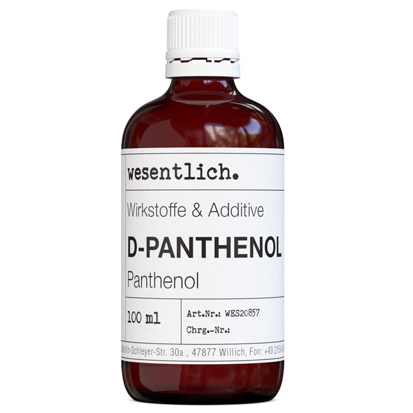 D-Panthenol 75%, 100 ml, provitamin from wesentich.