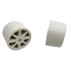Rubber Door Stops/Wall Protectors with Screws (Large (33mm) White)