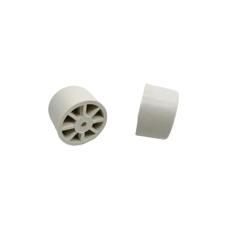 Rubber Door Stops/Wall Protectors with Screws (Large (33mm) White)