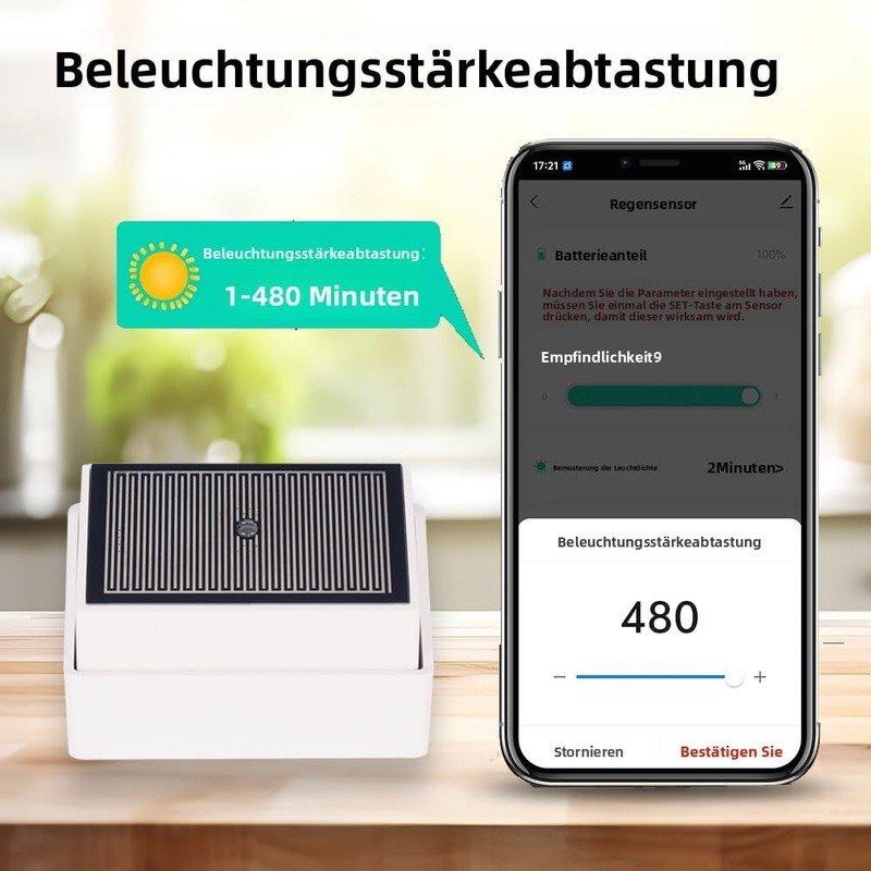 Haozee Tuya Zigbee Rain Sensor with Light Sensor, Requires TUYA