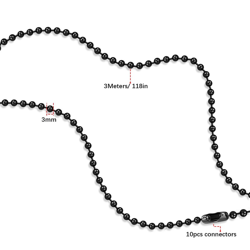 Dotlite Black Ceiling Fan Pull Chain, 120" Extra Long Rust