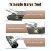 Multifunctional Valves Key Removal Tool with Triangular Designs, Exhaust Valve