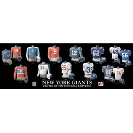 Framed Evolution History Giants of New York Uniforms Print