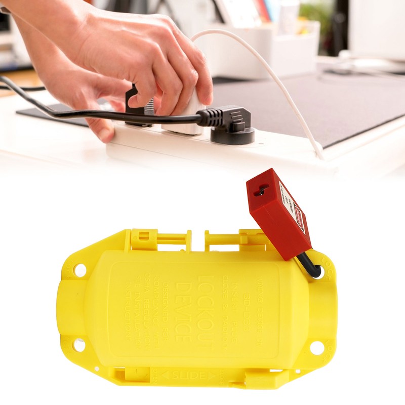 Industrial Electrical Plug Lockout Device Set Universal Electrical Plug Lockout